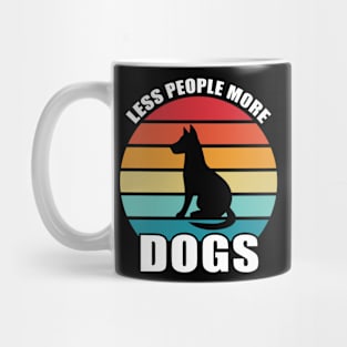 Less People More Dogs Mug